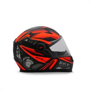 Capacete Fw3 GTN FR1 - Cor Preto Fosco com Vermelho - Tamanho 60